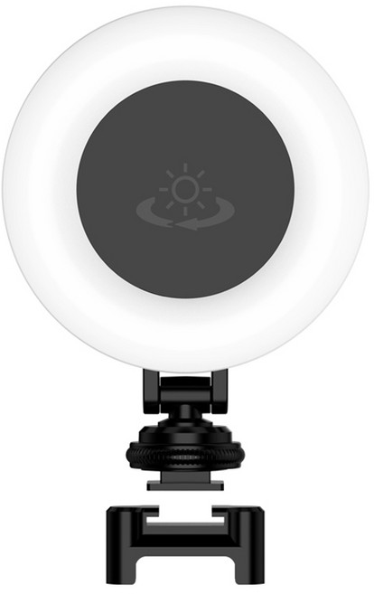 셀루미 쿨톤 웜톤 휴대용 뷰티 미니 LED 조명 링라이트 블랙, 1개, SEL-DL85W