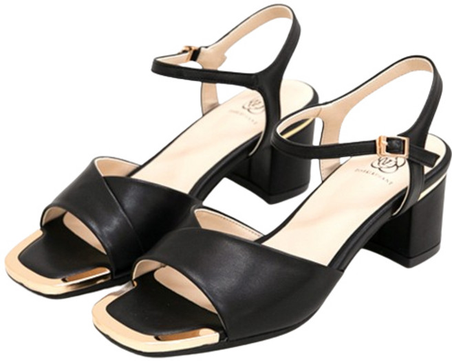 분홍코끼리 여성용 쫀득몰드창 디어달링 골드 샌들 6.5cm