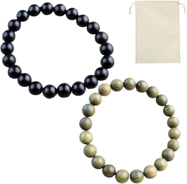 론조모니 소원성취 재물운 삼재 향나무 염주팔찌 2p