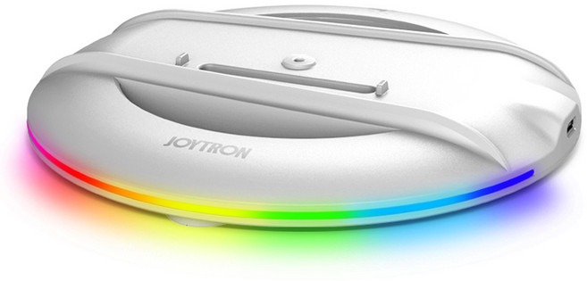 조이트론 PS 5 슬림 RGB 서클 세로 스탠드, JTP5-207, 화이트, 1개