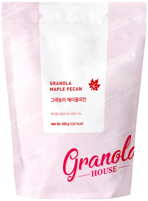 그래놀라하우스 그래놀라 메이플피칸 시리얼, 500g, 1개