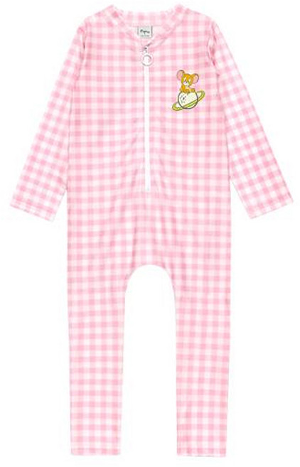 리틀래빗 아동용 수트 T 체크 래쉬 수영복