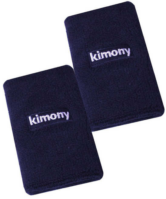 키모니 스포츠 손목 밴드 KSA508, 2개, 네이비