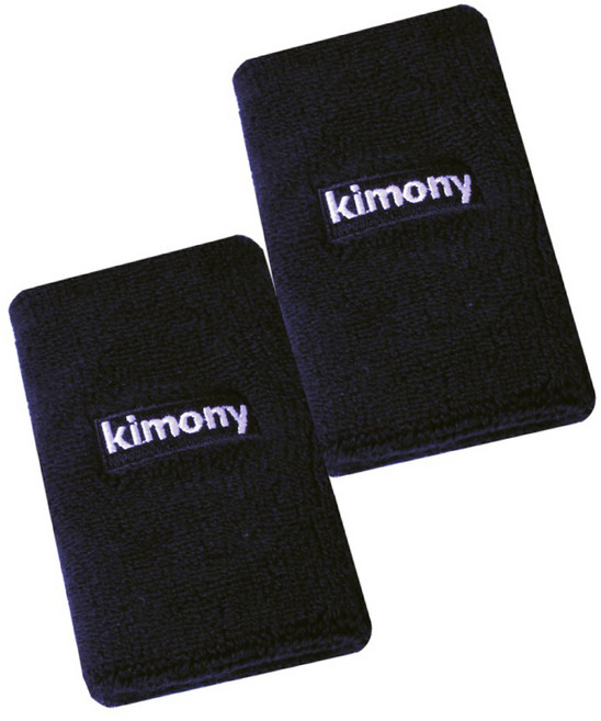 키모니 스포츠 손목 밴드 KSA508, 2개, 블랙