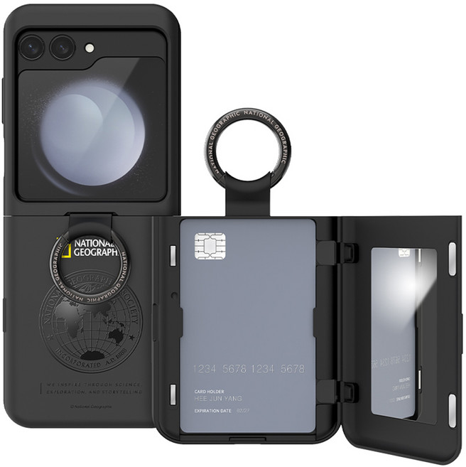 스킨플레이어 내셔널지오그래픽 글로벌씰 마그네틱 카드 도어 범퍼 휴대폰 케이스