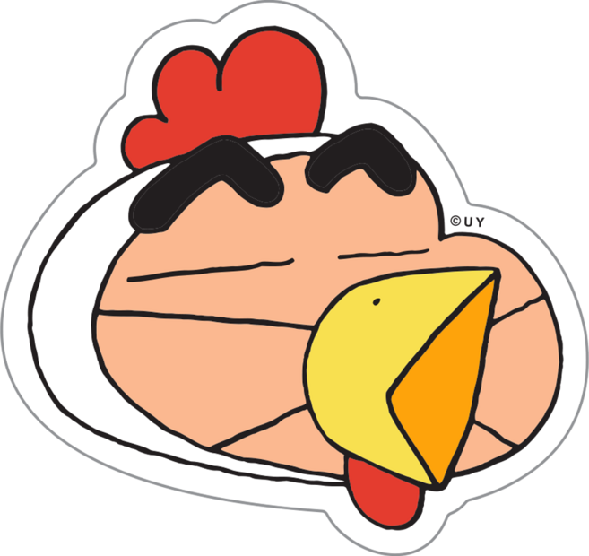 짱구 동물 코스튬 헤드타입 아크릴톡, 꼬꼬닭, 1개