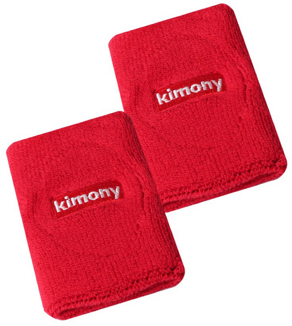키모니 스포츠 손목 밴드 KSA508, 2개, 레드