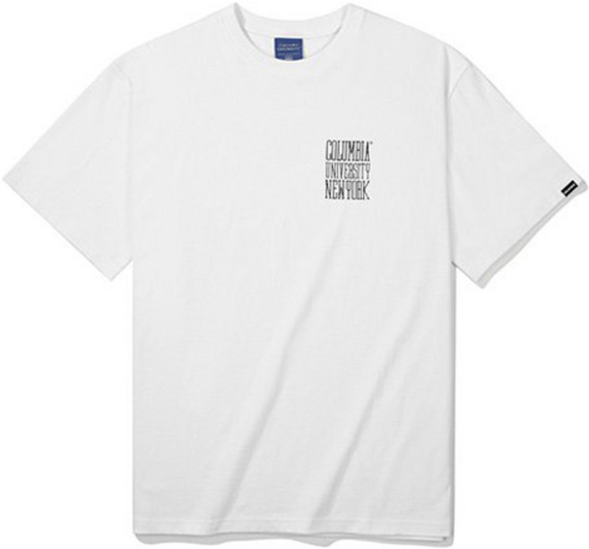 COLUMBIA UNIVERSITY 紐約 Logo 透氣短袖 T恤, 白色
