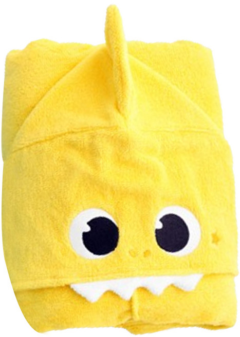 클라우망 핑크퐁 아기상어 후드 비치 타월 400g 30수 면사, 아기상어(옐로우), 1개