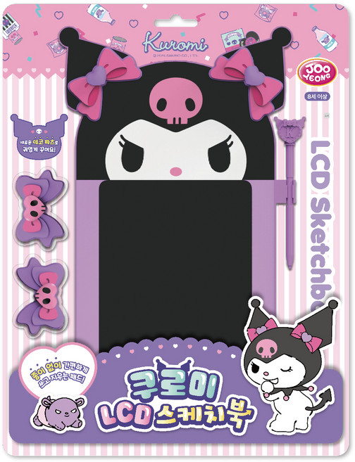 주영 쿠로미 LCD 스케치북 패드 그림그리기, 혼합색상, 1개