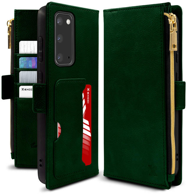 엑씨 앨리스 지퍼형 카드수납 지갑 가죽 다이어리 휴대폰 케이스