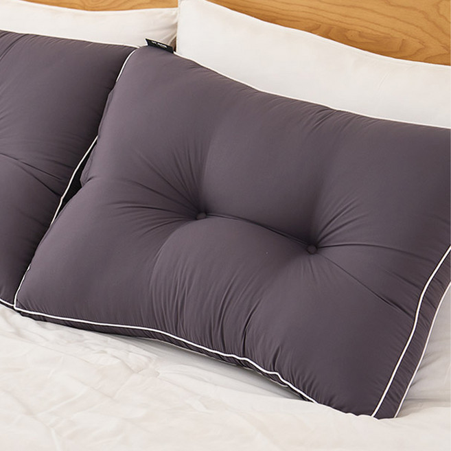 리브맘 엣지홈 알러지케어 빨아쓰는 경추베개, 차콜, 1개