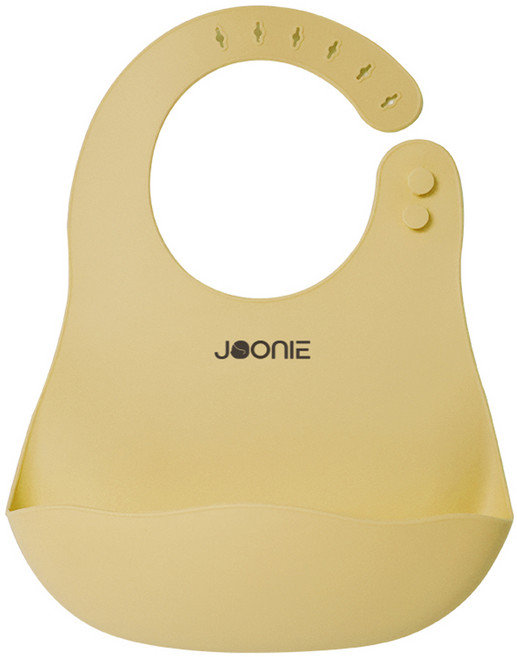 주니 유아 이유식 실리콘 턱받이, 옐로우, 1개입, 1개