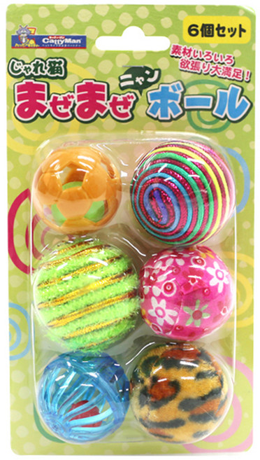 캐티맨 쟈레네코 캣토이 볼, 혼합색상, 1세트