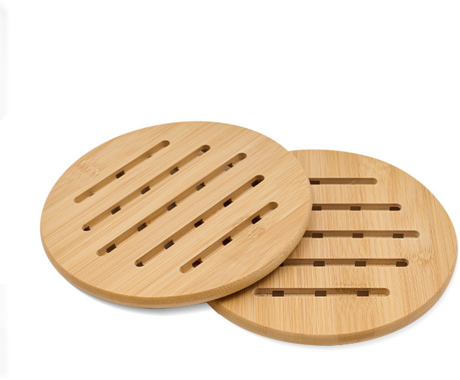생활공식 대나무 냄비받침, 내추럴, 2개
