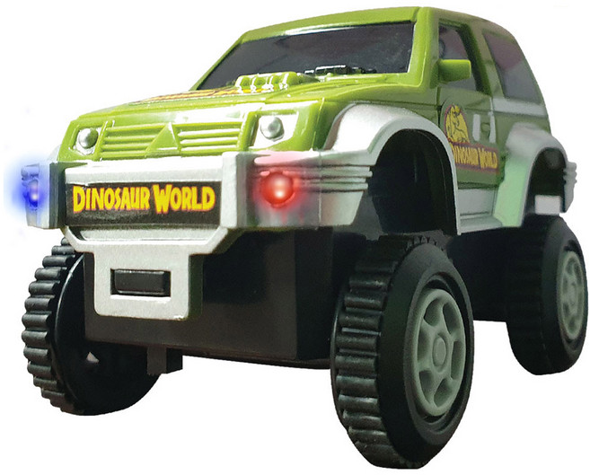 해피플레이 공룡대탐험 다이노트랙 오프로드 RC카, 오프로드 자동차 그린, 1개