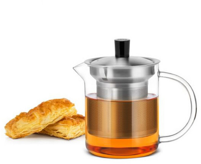 사마도요 S040 스테인리스필터 내열유리 티포트, 혼합색상, 400ml, 1개