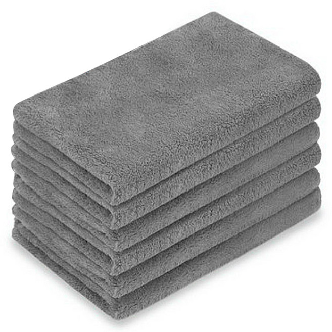 미스터러스터 폴리싱 버핑 타월 50 x 30 cm, 그레이, 6개