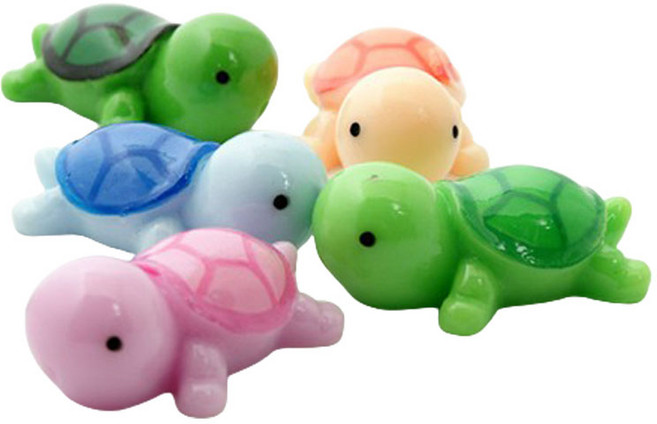 포레스 테라리움 거북이 모형 5종 세트, 1세트