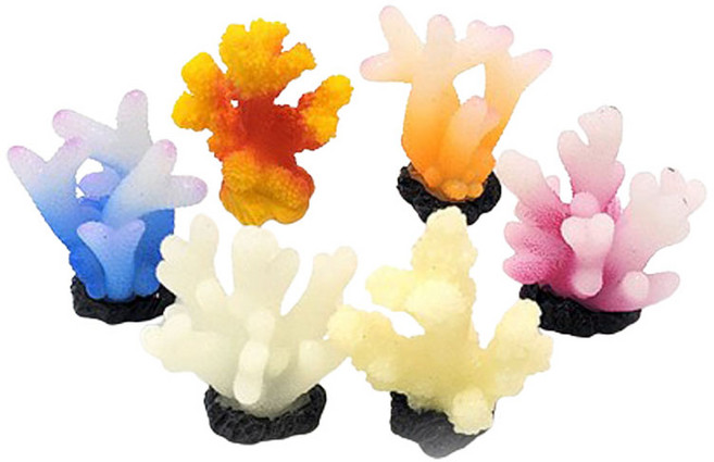포레스 칼라 산호초 미니어처 6p 세트, 1세트