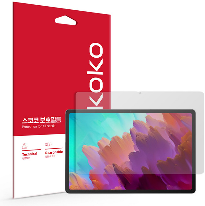 스코코 태블릿 지문방지 저반사 액정보호필름, 1개