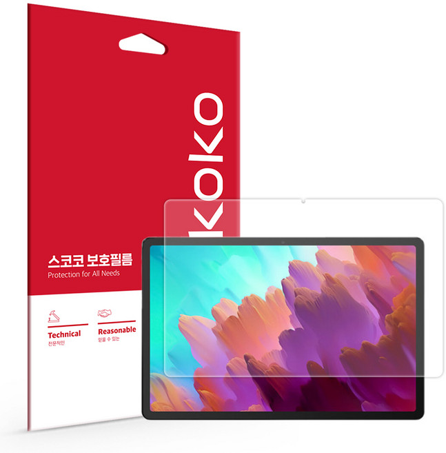 스코코 하이브리드 태블릿 액정보호필름, 1개