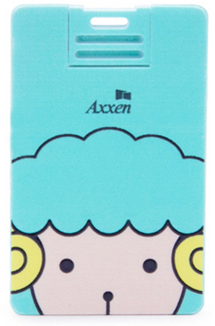 액센 뚱글이 양 캐릭터 카드형 USB 메모리 U38, 128GB, 1개