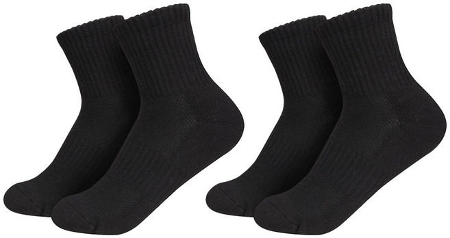 코지라벨 스포츠 3올 프로 퍼포먼스 두툼한 쿠션양말 남성용 중목 2켤레