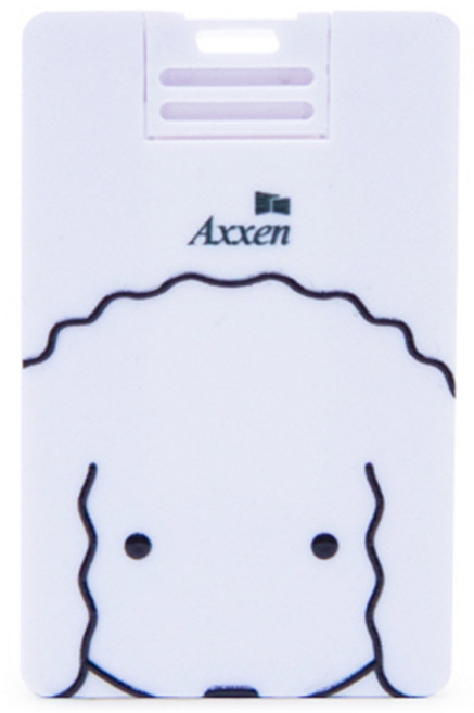 액센 뚱글이 강아지 캐릭터 카드형 USB 메모리 U38, 64GB, 1개