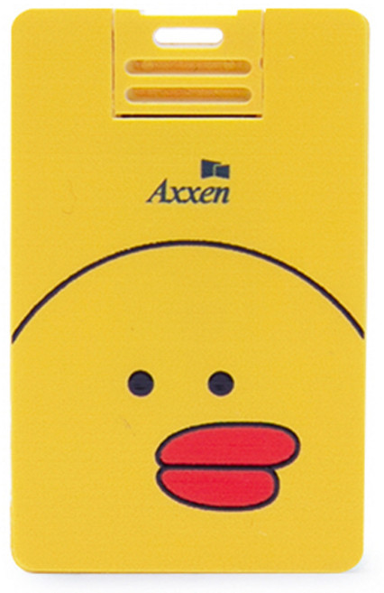 액센 뚱글이 오리 캐릭터 카드형 USB 메모리 U38, 4GB, 1개
