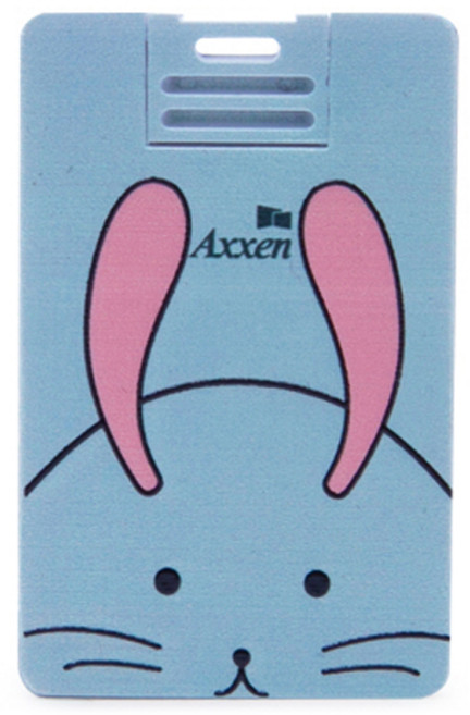 액센 뚱글이 토끼 캐릭터 카드형 USB 메모리 U38, 128GB, 1개