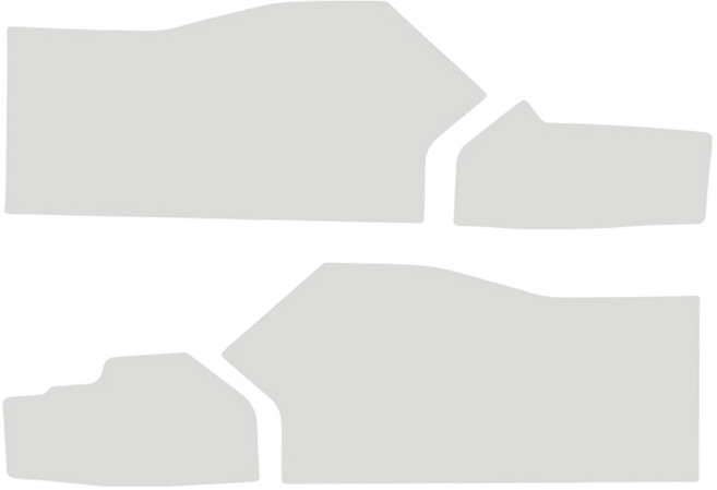 메이튼 더 뉴 쏘렌토 MQ4 페이스 리프트 순정 컬러 기어사이드 커버 세트 SC, 라이트그레이
