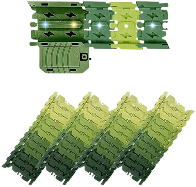 해피플레이 공룡대탐험 레일트랙 48p 세트, 혼합색상, 1세트