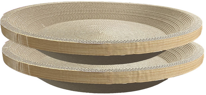 펫츠몬 고양이 눕기편한 따숨 B골 보울형 스크래쳐 리필, 혼합색상, 2개