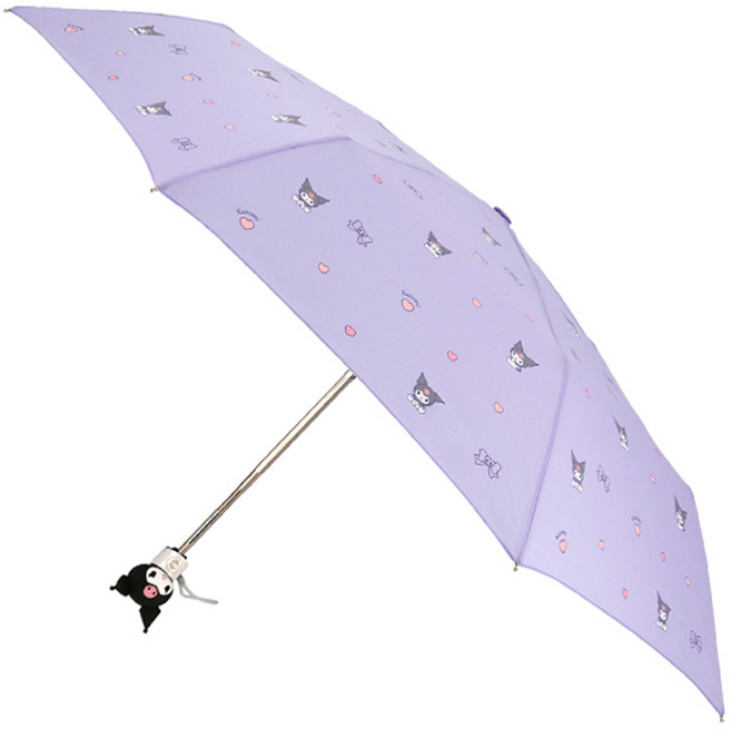 산리오 쿠로미 리본 입체핸들 완전자동우산 MUHKU70035+커버세트