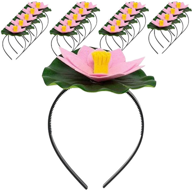 민화샵 펠트 머리띠 만들기 UDPFB0630, 연꽃, 20개