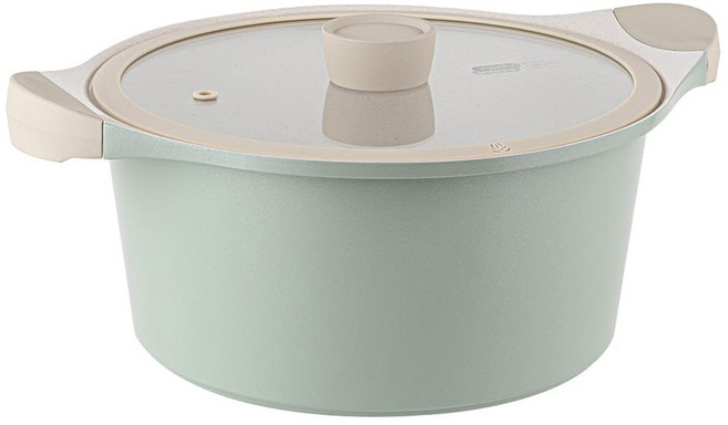 이노치 오슬로 인덕션 마린 세라믹 양수냄비, 24cm, 민트, 1개