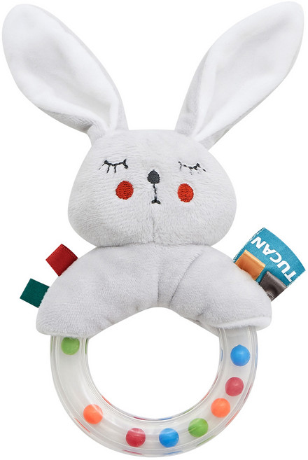 투칸 토끼 딸랑이 인형, 혼합색상, 1개