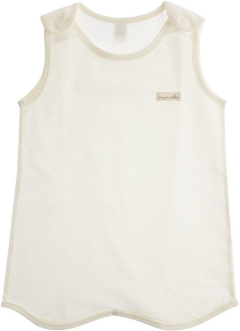 오가닉붐 유아용 통기성 매쉬 자카드 여름 수면 조끼