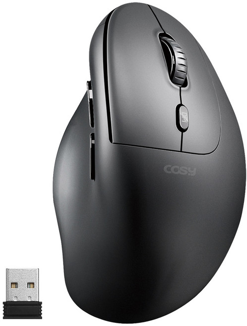 코시 버티컬 무선 마우스, M4115WL/4115, 블랙
