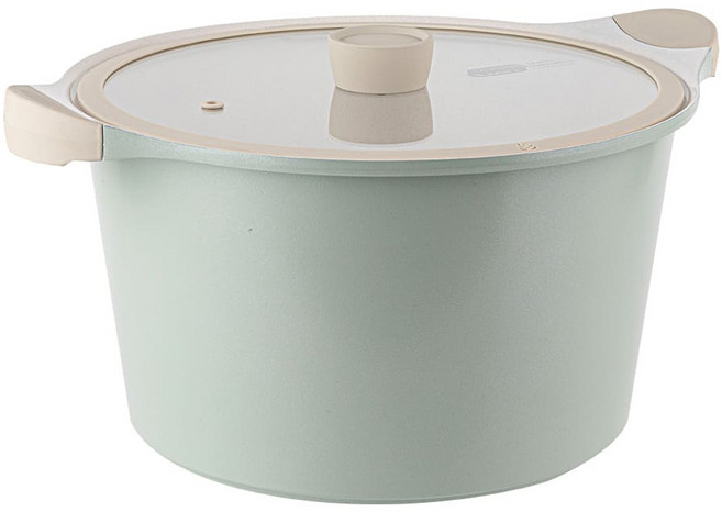 오슬로 인덕션 마린 세라믹 곰솥냄비, 28cm, 민트, 1개