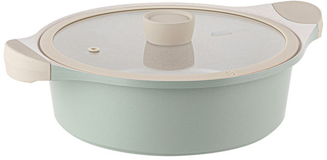 이노치 오슬로 인덕션 마린 세라믹 전골냄비, 24cm, 민트, 1개