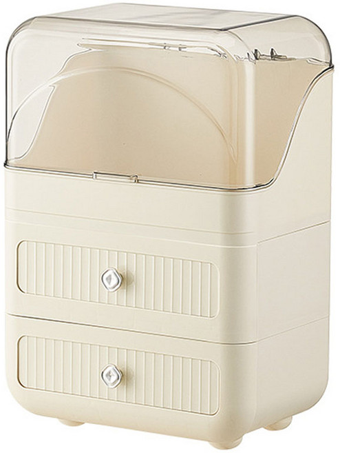 다퍼남 대용량 모던 화장품 정리대 3단, 베이지, 1개