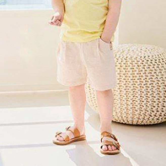 milkmilelolo 兒童舒適日常哈倫七分褲