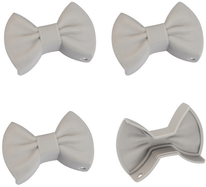 주앤지 실리콘 리본 냄비 손잡이, 그레이, 4개