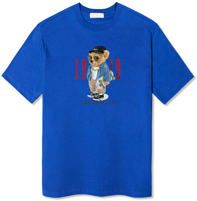 ILLUSO 男女通用 1979小熊 標準棉質短袖T恤