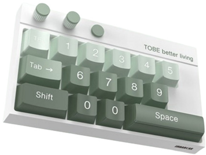 어반카 스페이스 키보드 주차번호판, 그린, 1개