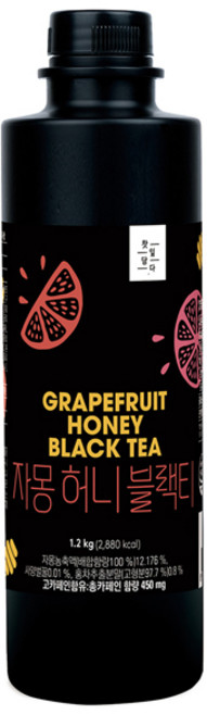 스위트컵 찻잎담다 자몽 허니 블랙티, 1.2kg, 1개