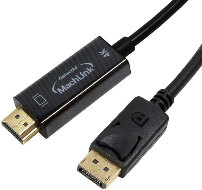 마하링크 DP V1.2 to HDMI V2.0 케이블 CP-1615, 1개, 2m