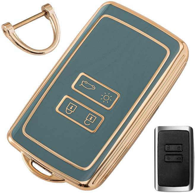 벤딕트골드라인 TPU 키케이스 르노코리아-01 QM6 / SM6 / XM3, 그레이블루, RN-A11J